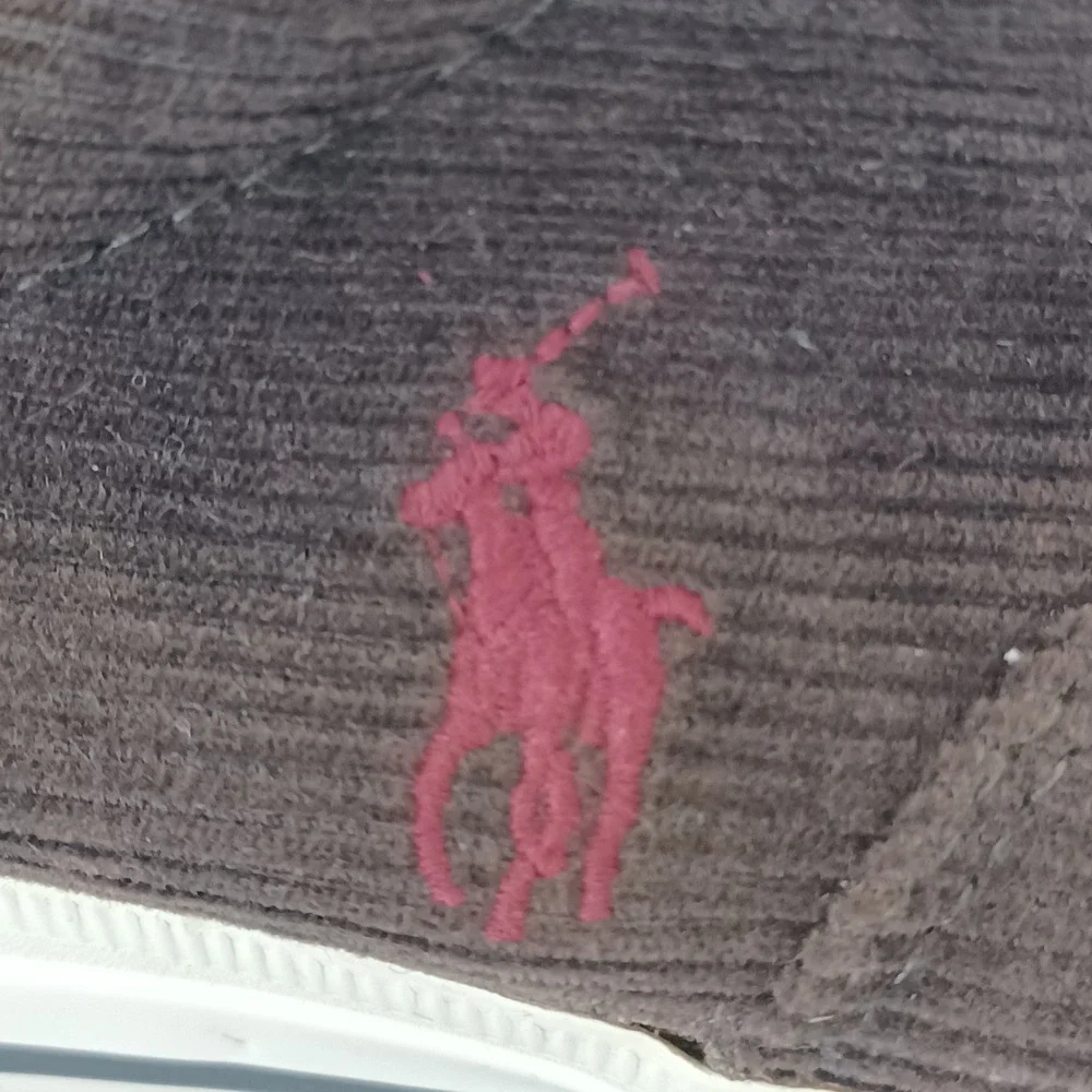 Polo Ralph Lauren Vaughn Mens Brown Corduroy Suede Sneakers 9D 01087 F17 - Picture 3 of 8